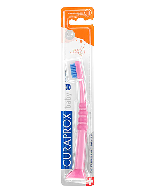 Baby toothbrush, pink-blue