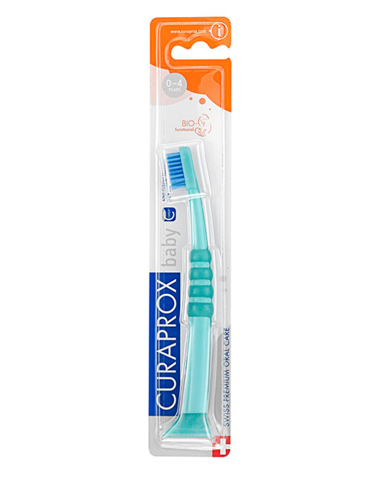 Baby toothbrush, green-blue