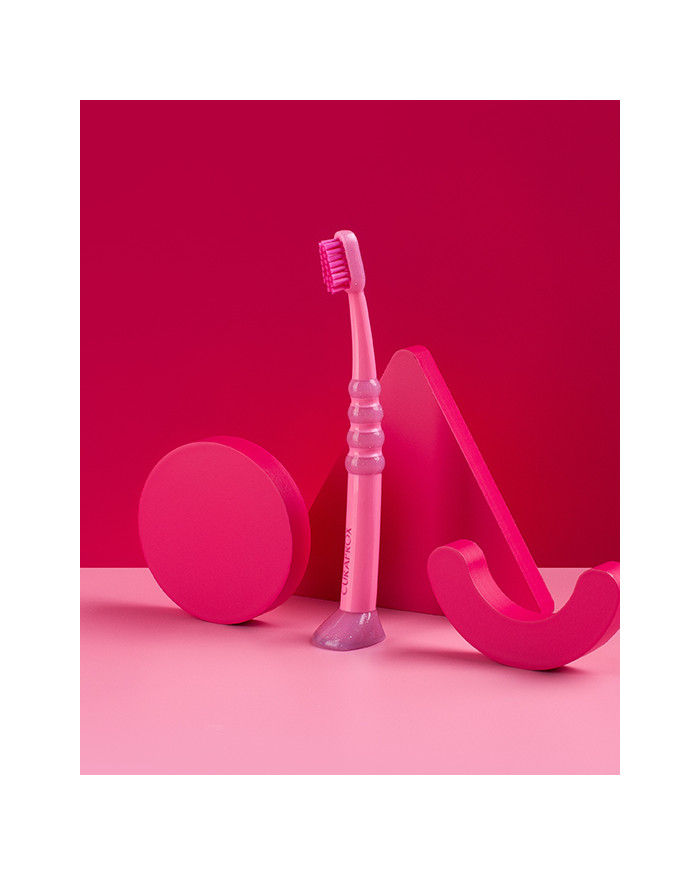 Spazzolino da denti per bimbi, rosa-rosa