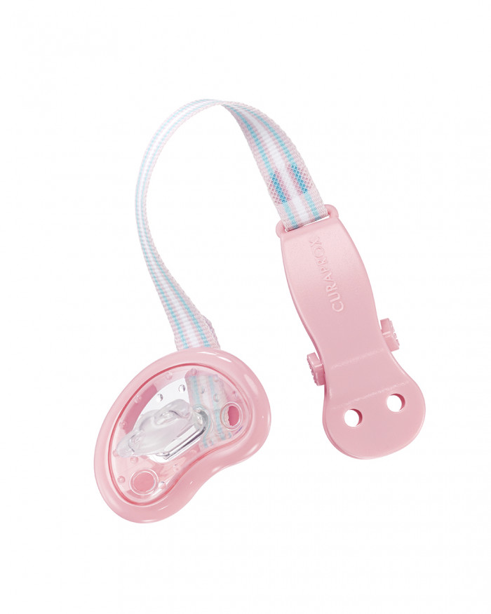 Light Pink Soother Holder| Curaprox Shop