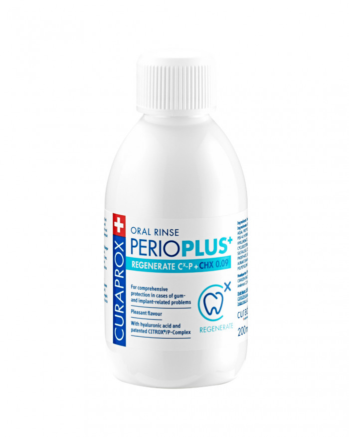 Perio plus regenerate: die Mundspülung nach der Zahn-OP