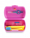 Pink Travel Toothbrush Set