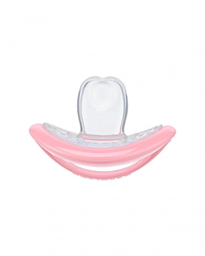 Soother for newborns, light pink