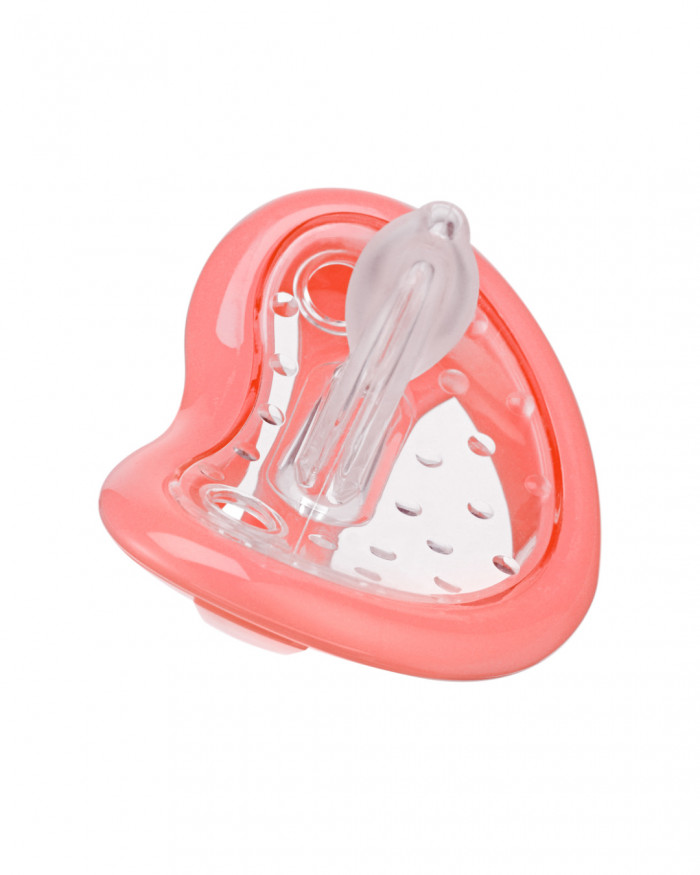 Soother for newborns, coral