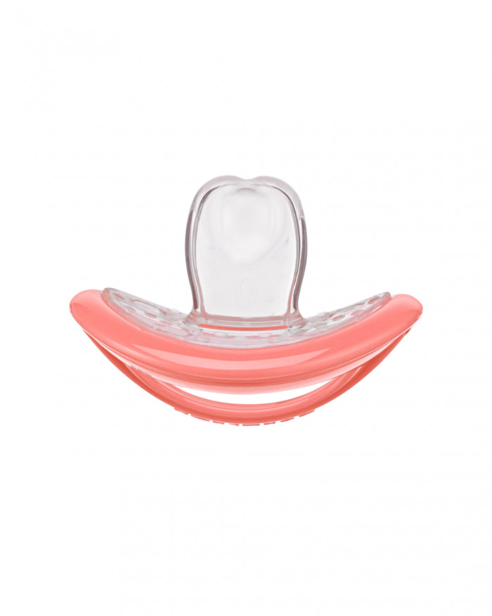 Soother for newborns, coral