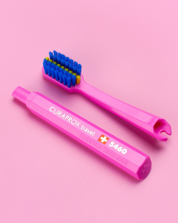 Ortho Travel toothbrush refill pink