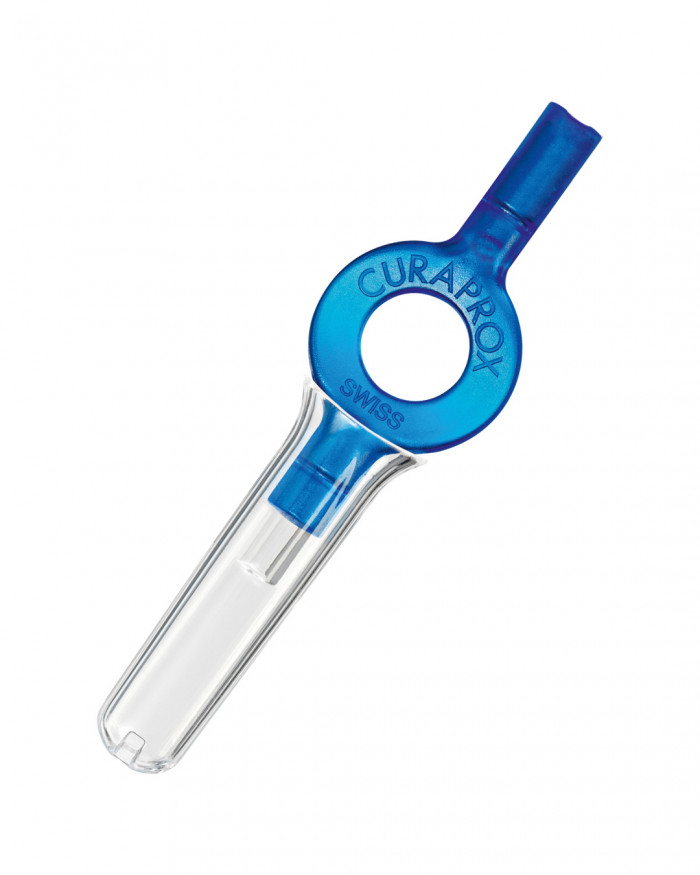Curaprox interdental brush handy holder for efficient and easy cleaning between the teeth