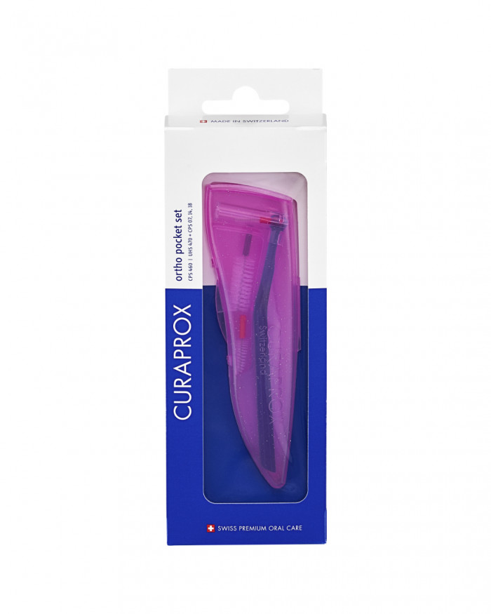 CPS ortho in your pocket, all the essentials for perfect interdental cleaning and caring for braces while on the move | Curaprox