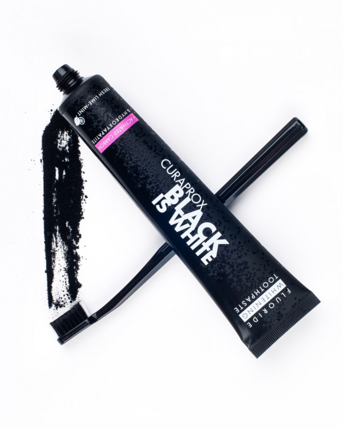 Black is white charcoal toothpaste